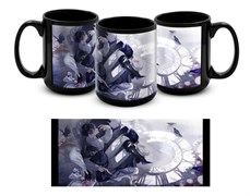 Большая черная кружка 