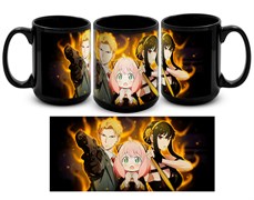 Большая черная кружка 