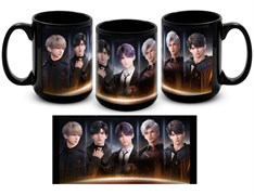 Большая черная кружка 