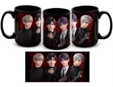 Большая черная кружка 