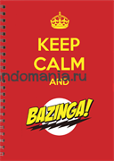 Блокнот "Bazinga" (Теория большого взрыва) ВТ015BL0