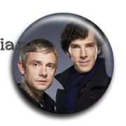 Значок "The Detective and His Blogger" (Шерлок) SH201BA0
