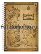 Блокнот "Карта Вестероса" (Игра престолов) PO145BL0