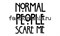 Бутылка спортивная "Normal people scare me" (Американская история ужасов) 6895